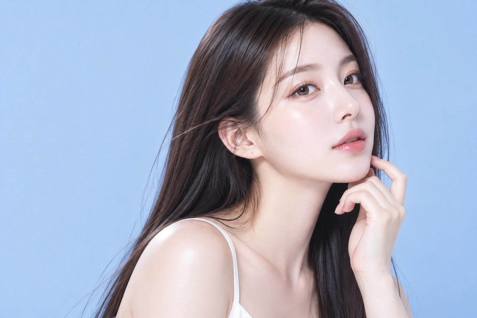턱끝수술 모델 이미지