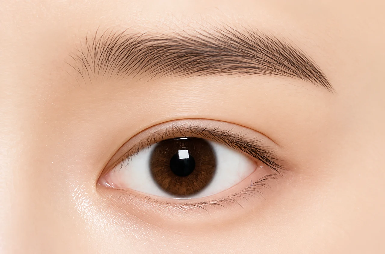 Upper eyelid contour