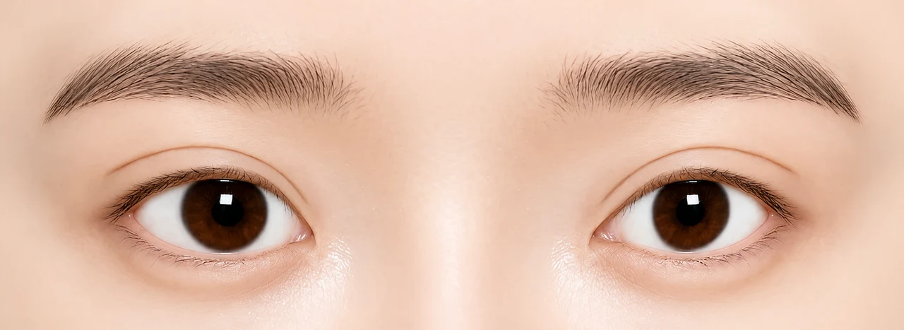 Eyelid crease comparison