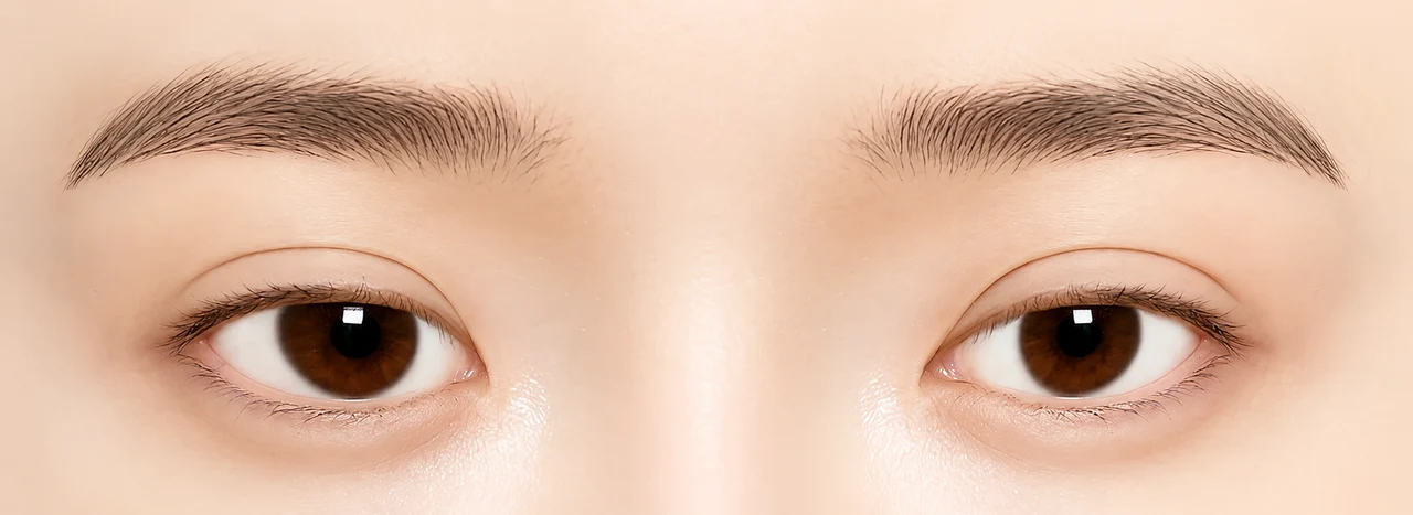 Eyelid fold comparison