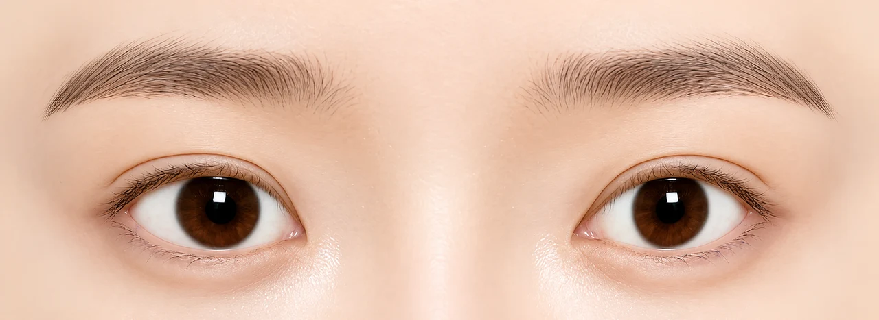 Upper eyelid shape comparison