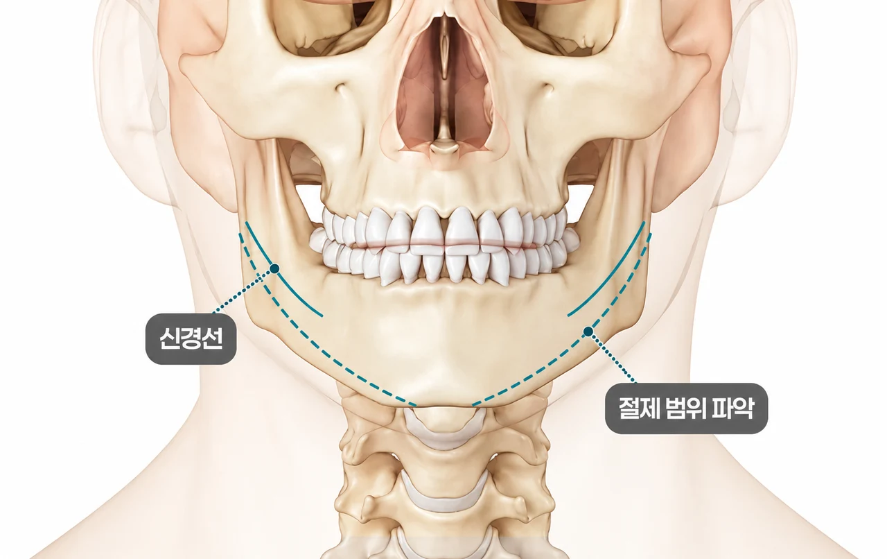 신경선의 위치를 먼저 확인