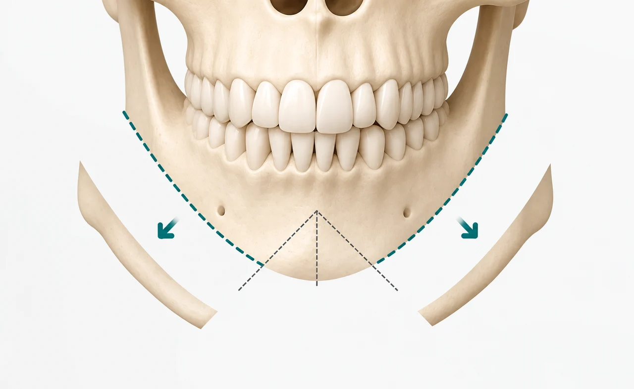 Chin segment closure