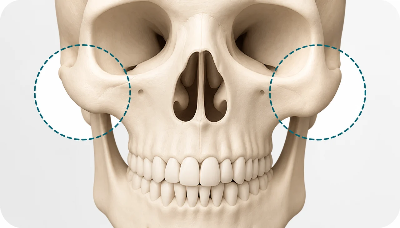 Cheekbone revision assessment